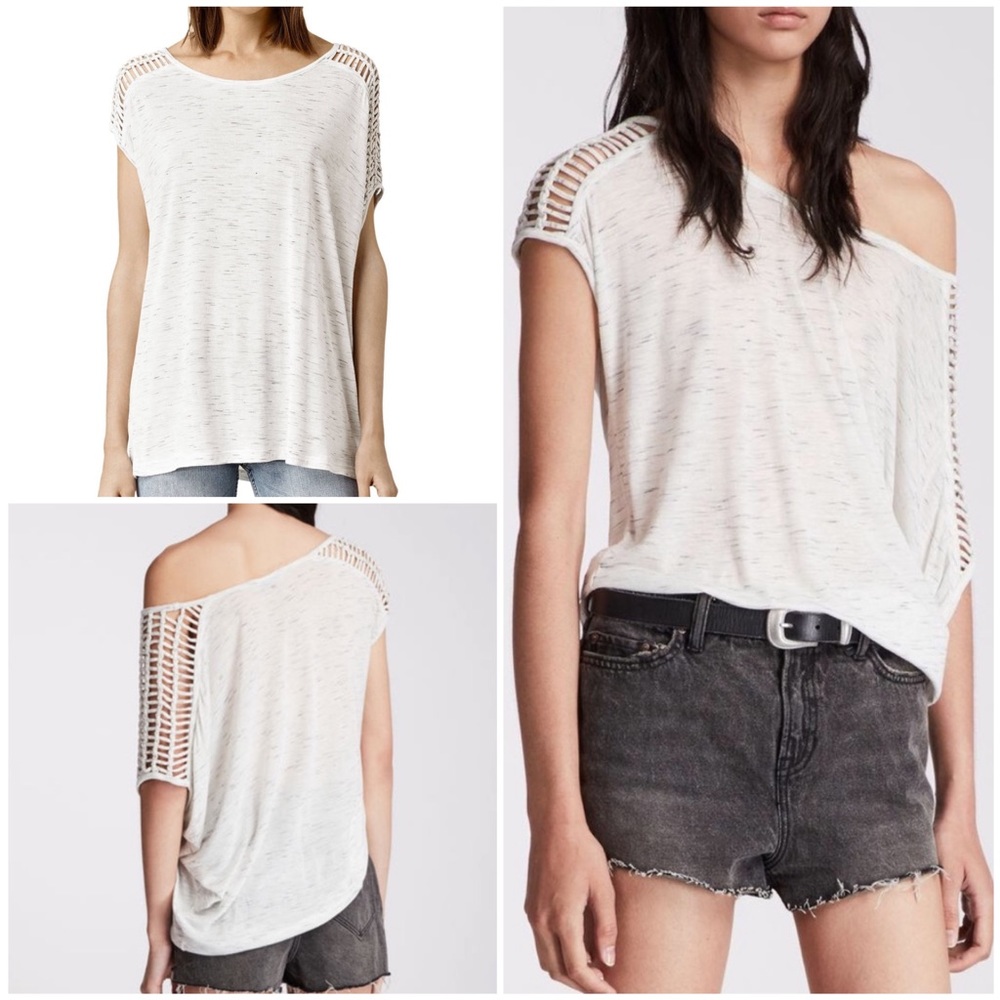 AllSaints Simmo Drape Top